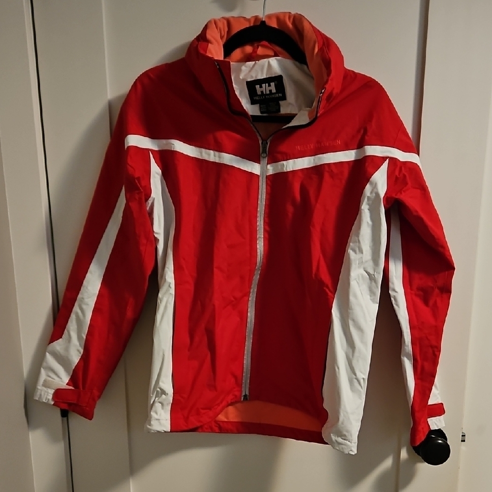 Helly Hansen Red and White Outdoor Jacket